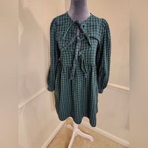 Green Checkered Dress